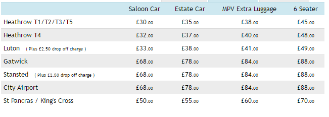 Amersham Taxis Heathrow